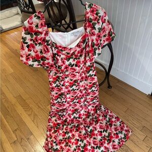 Julia Jordan Red and White Floral Dress